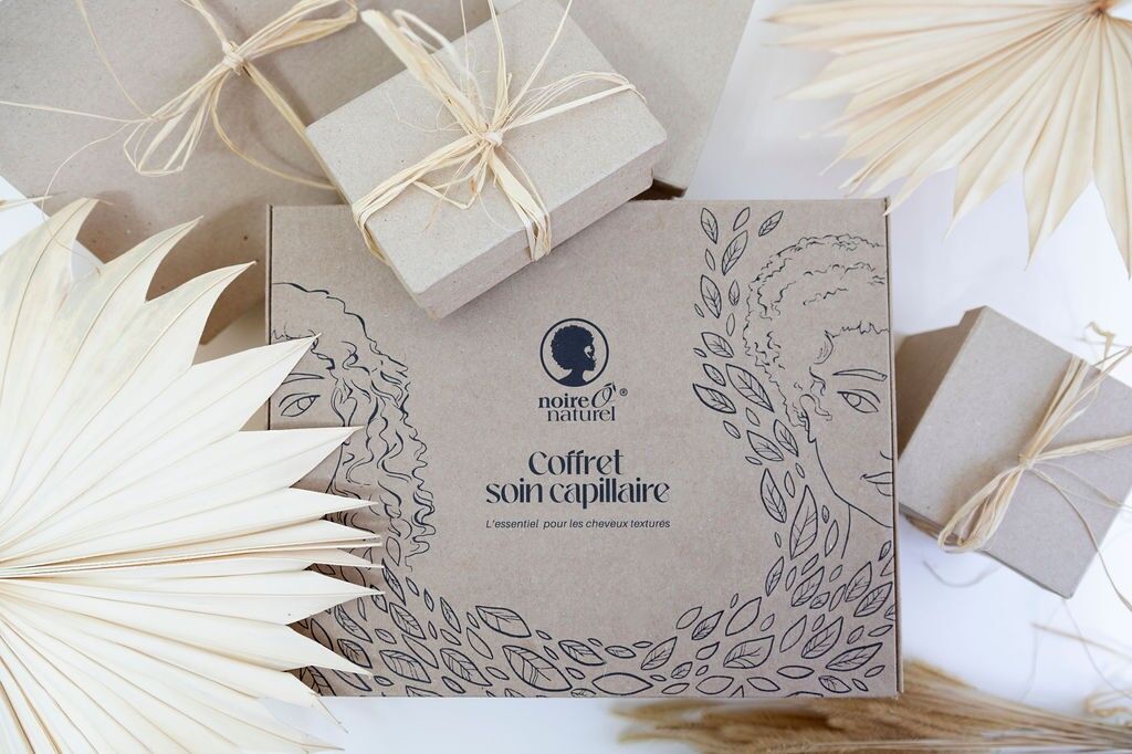 Umweltfreundliche, wiederverwendbare Beauty-Geschenkbox aus Karton - Leere Geschenkverpackung - Schwarz Ô naturel