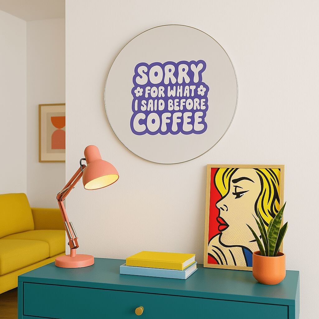 Miroir mural - sorry