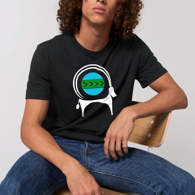 T-shirt unisex CAPRA-Tee, T-shirt vegana in jersey di cotone nero
