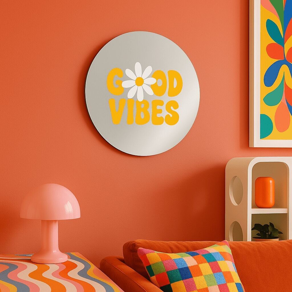 Miroir mural - Good Vibes