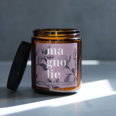 blooom scented candle in a glass | Magnolia