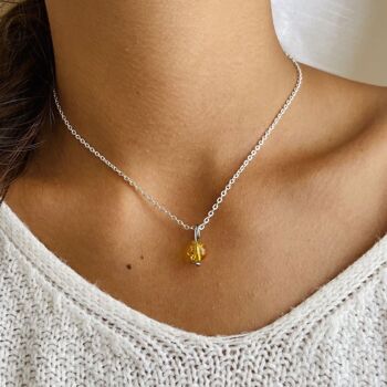 Collier Uniperle Citrine 1