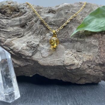 Collier Uniperle Citrine 5