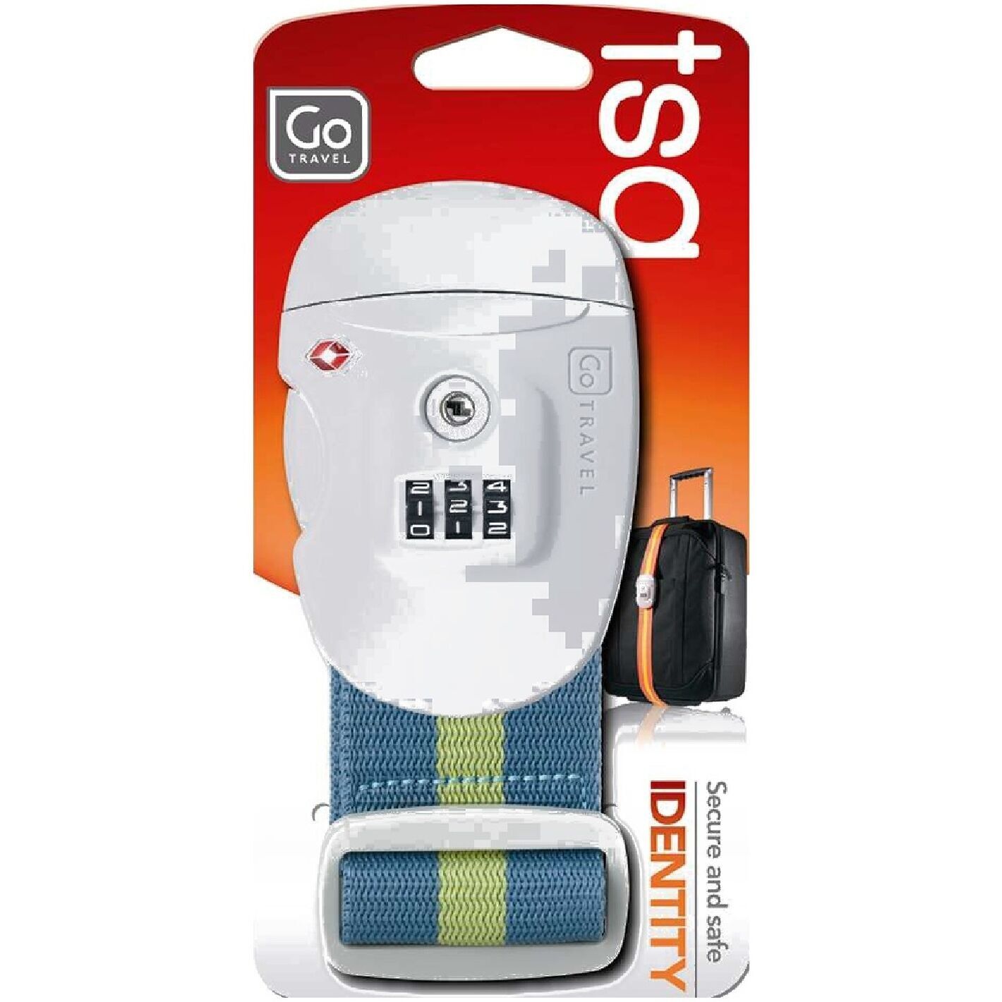 Travel Suitcase Strap With Security Code