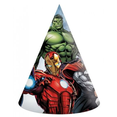 Gorros de Papel Piedras del Infinito Vengadores x6