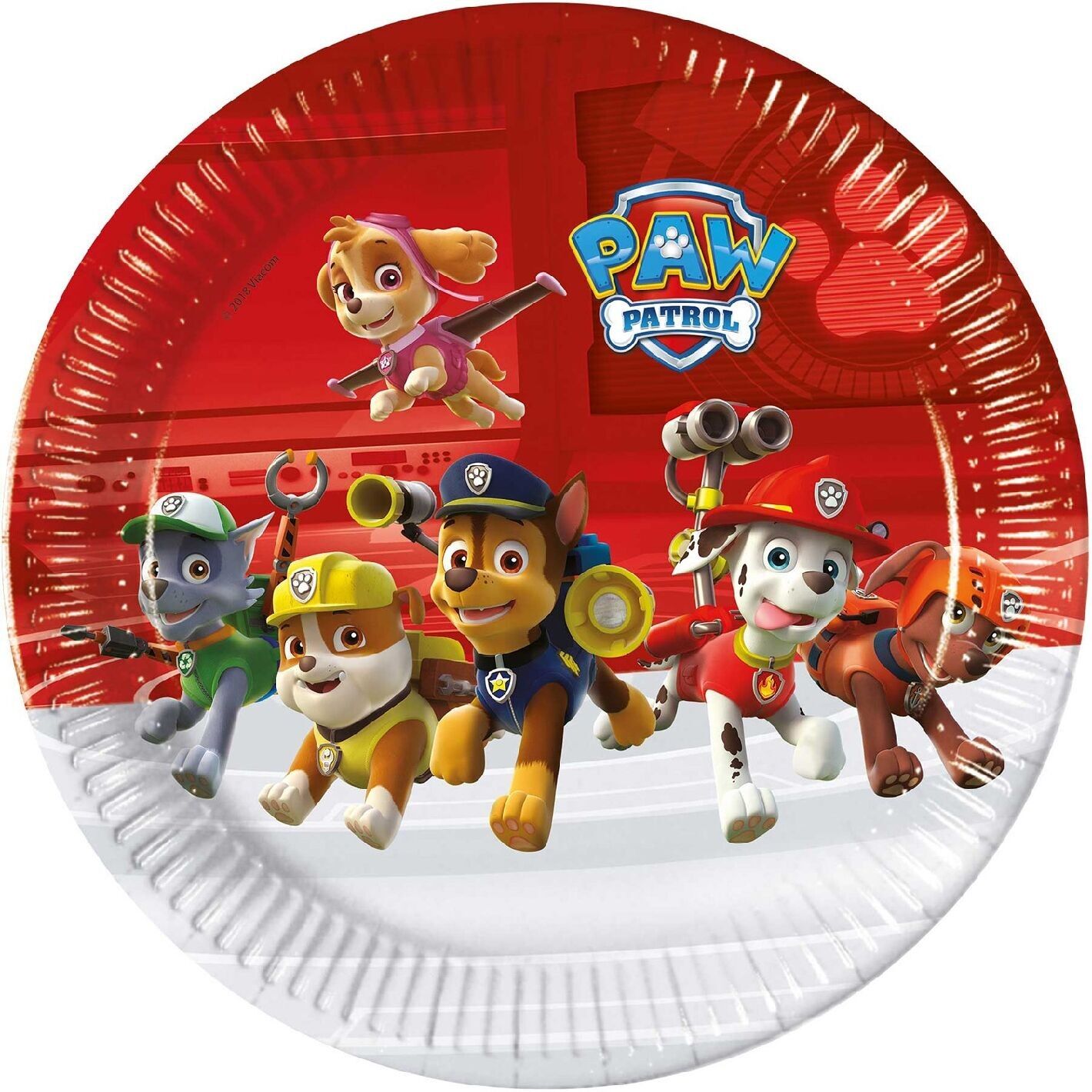 Paw Patrol Ready For Action Paper Plates x8