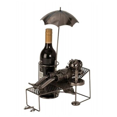 Portabottiglie di vino in metallo Vacationer 39 cm