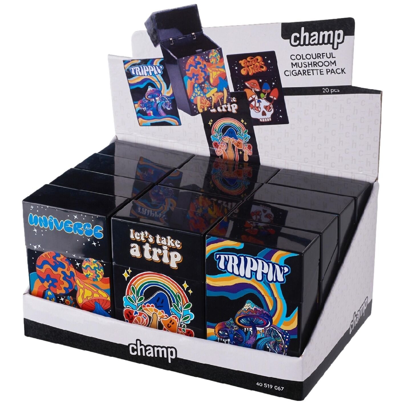 Caja de cigarrillos FIELD Setas de colores