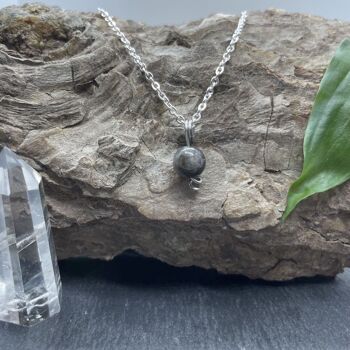 Collier Uniperle Labradorite 3