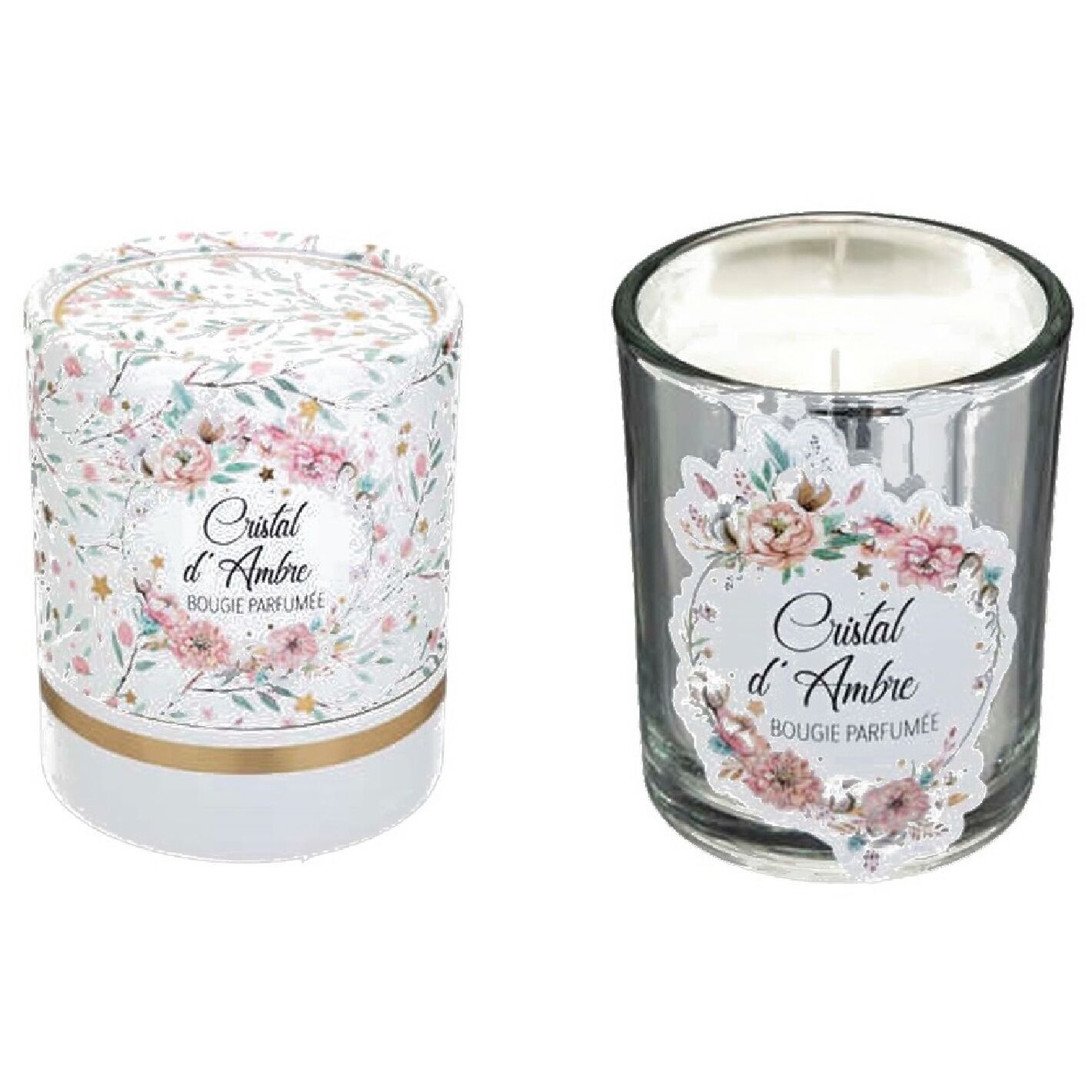 Candela profumata all'ambra