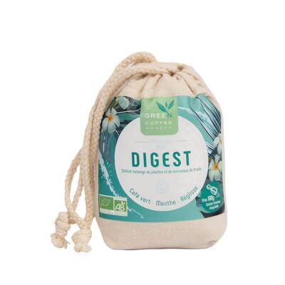 DIGEST Infusion Bio antioxydante Café vert saveur Menthe/Réglisse VRAC 100gr