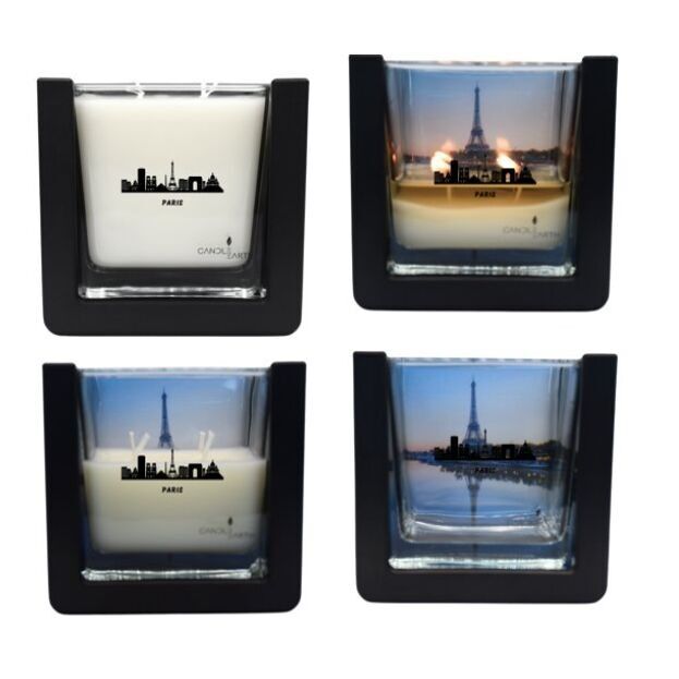 Bougie surprise parfumée - Villes - Paris 235 gr de cire végan