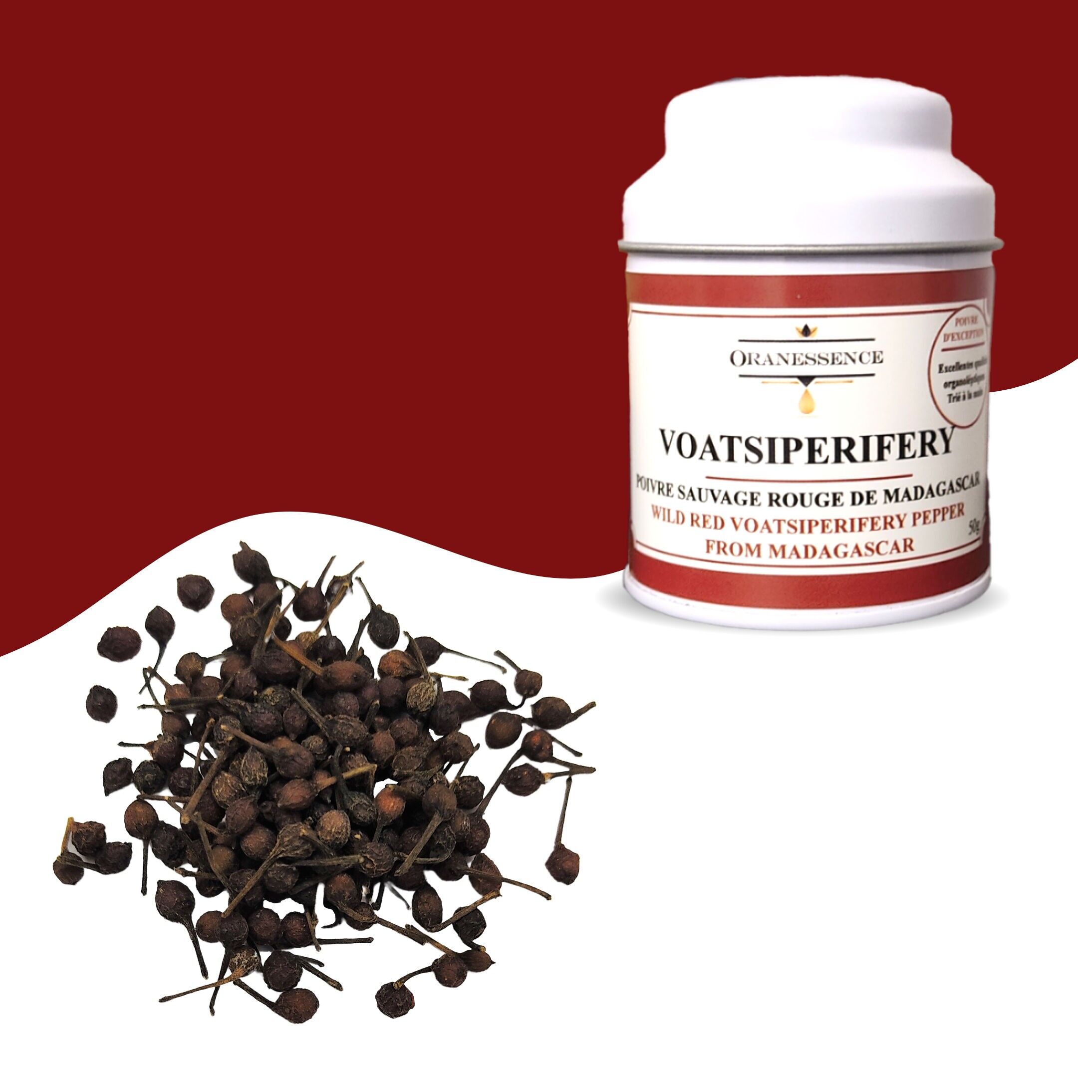 Peperoncino rosso Voatsiperifery del Madagascar