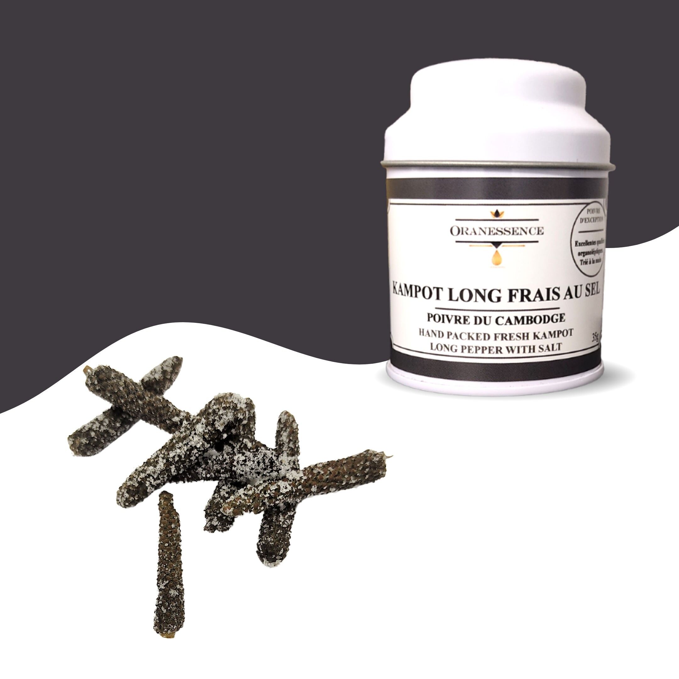 Pepe lungo fresco con sale di Kampot