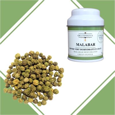 Dehydrierter grüner Malabar-Pfeffer
