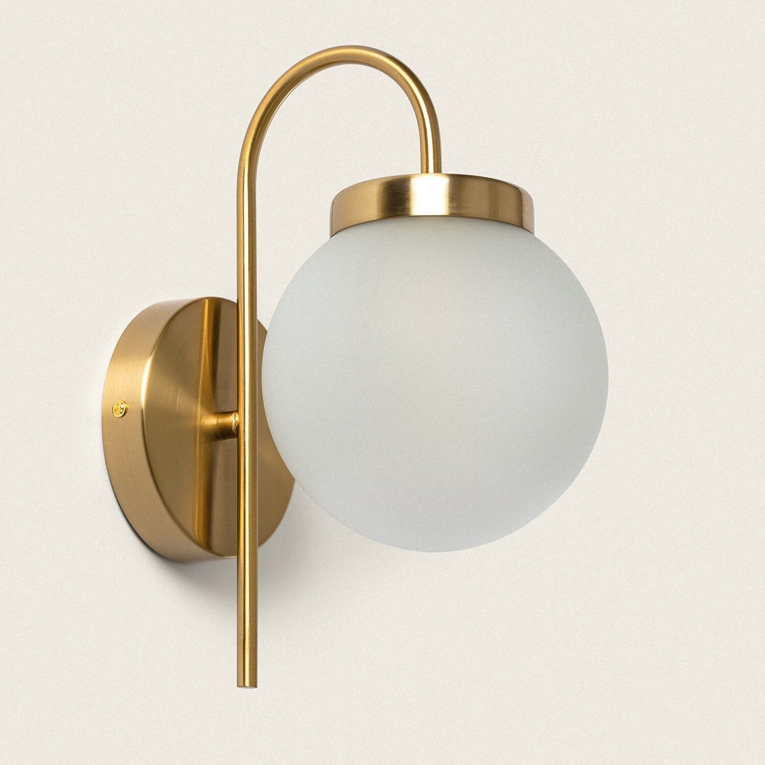 Ledkia Rafha Metal and Glass Outdoor Wall Lamp