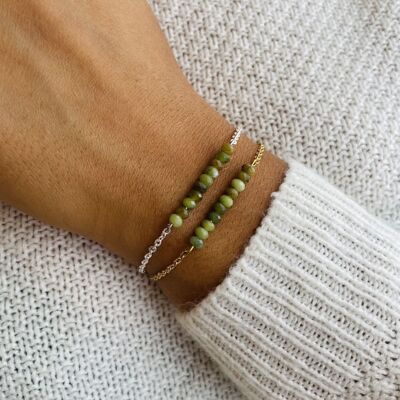 Pulsera de ópalo verde