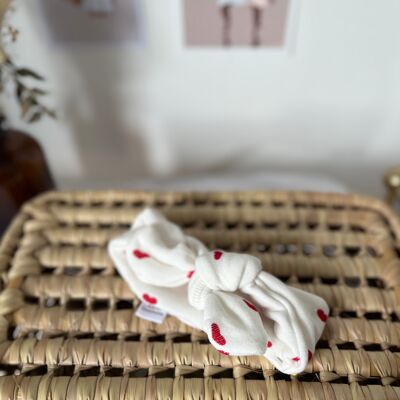 Diadema para bebé/niño "corazón rojo"