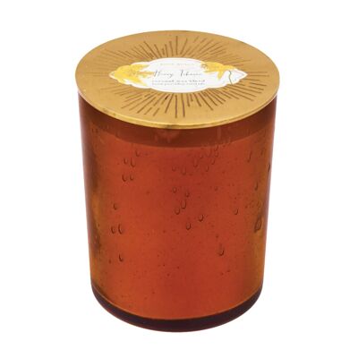 Rosy Rings Honey Tobacco Sunray Glass Candle