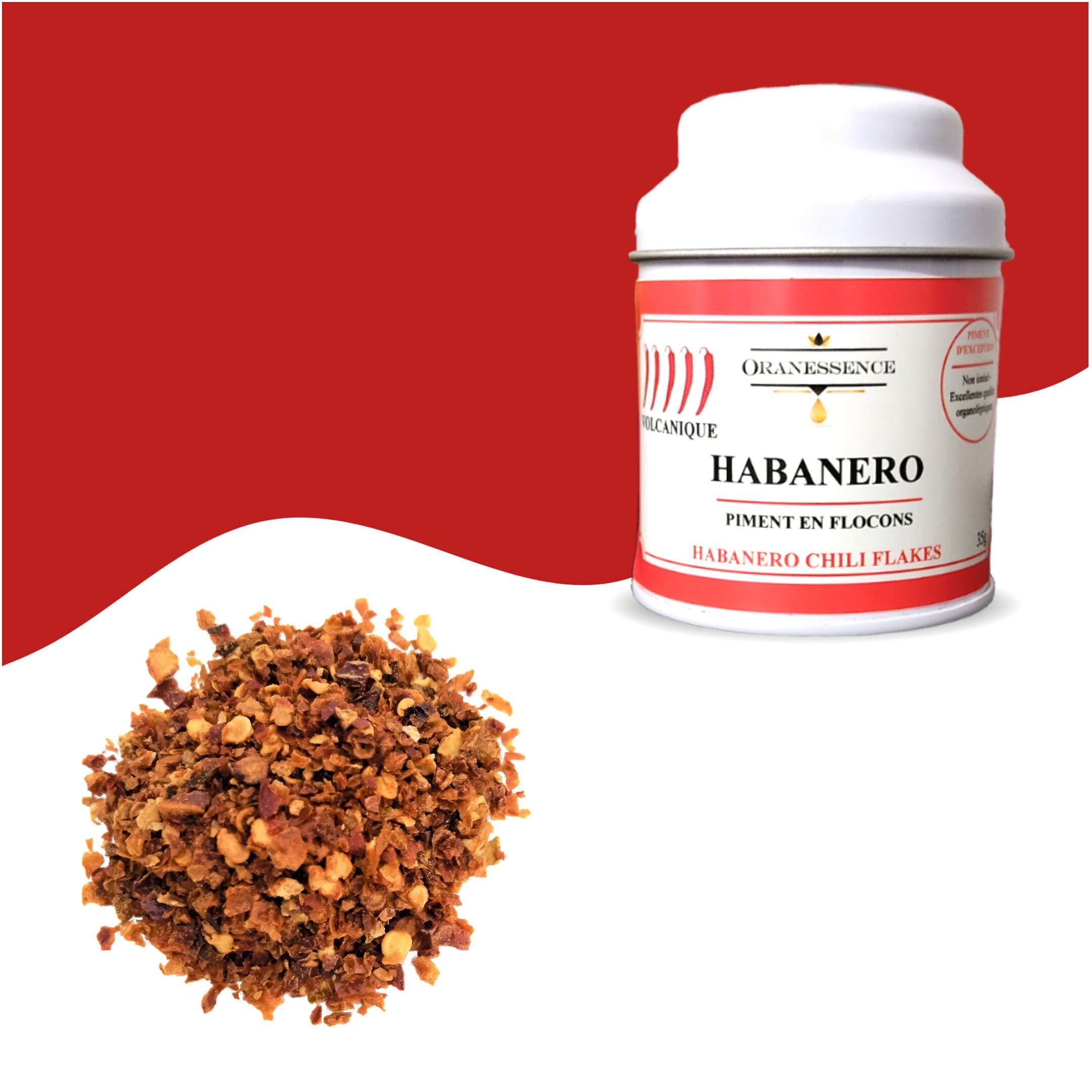 Fiocchi di peperoncino Habanero - VOLCANIC