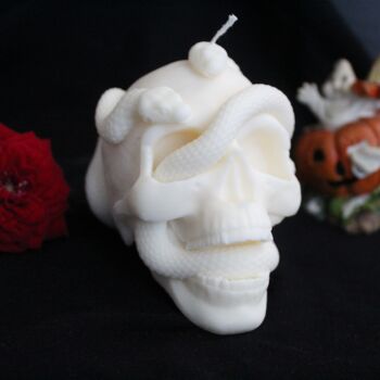 Skull Snake Candle(Halloween) 2
