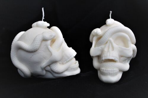 Skull Snake Candle(Halloween)