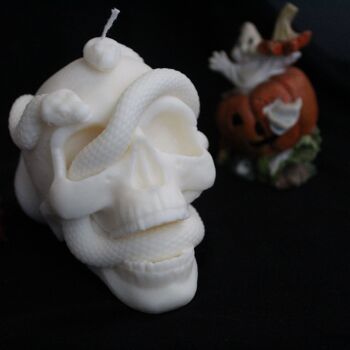 Skull Snake Candle(Halloween) 3