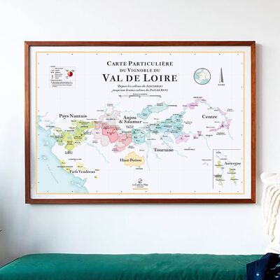 Carte des Vins de Loire - 50x70cm