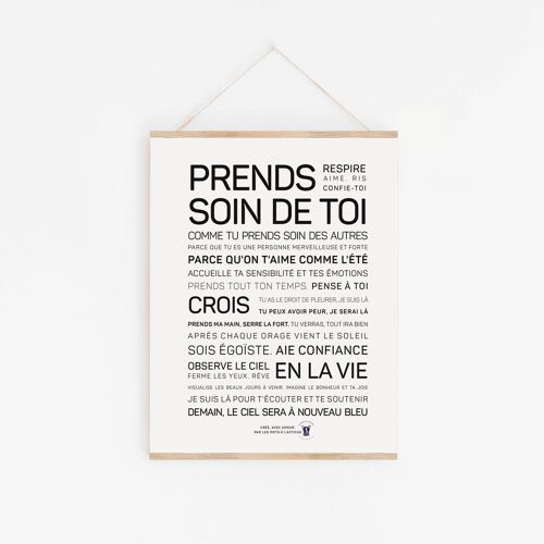 Affiche Prends soin de toi  - A3