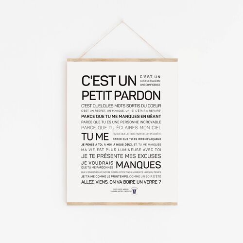 Affiche C'est un petit pardon - A3