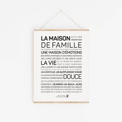 Family House Poster - A2