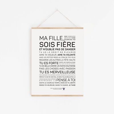 Affiche Ma fille, sois fière - A2