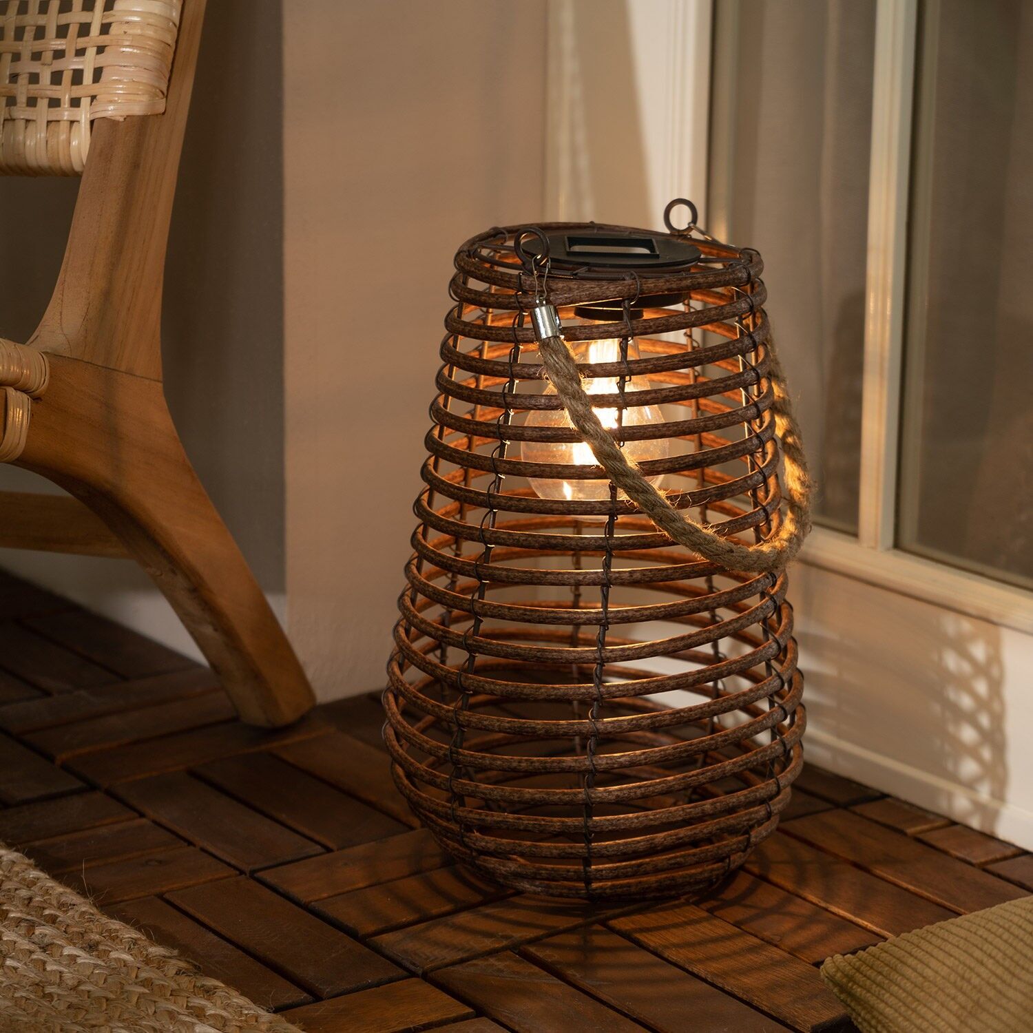 Ledkia Lámpara de Mesa Solar Exterior LED Raikot