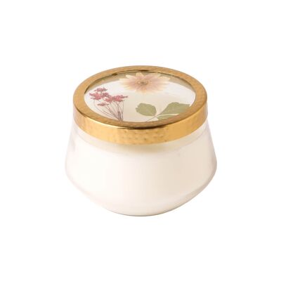 Rosy Rings Spicy Apple Large Floral Press Candle