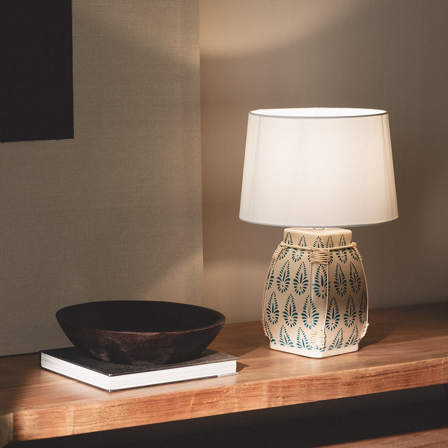 Lampe de table en céramique Ledkia Ariché