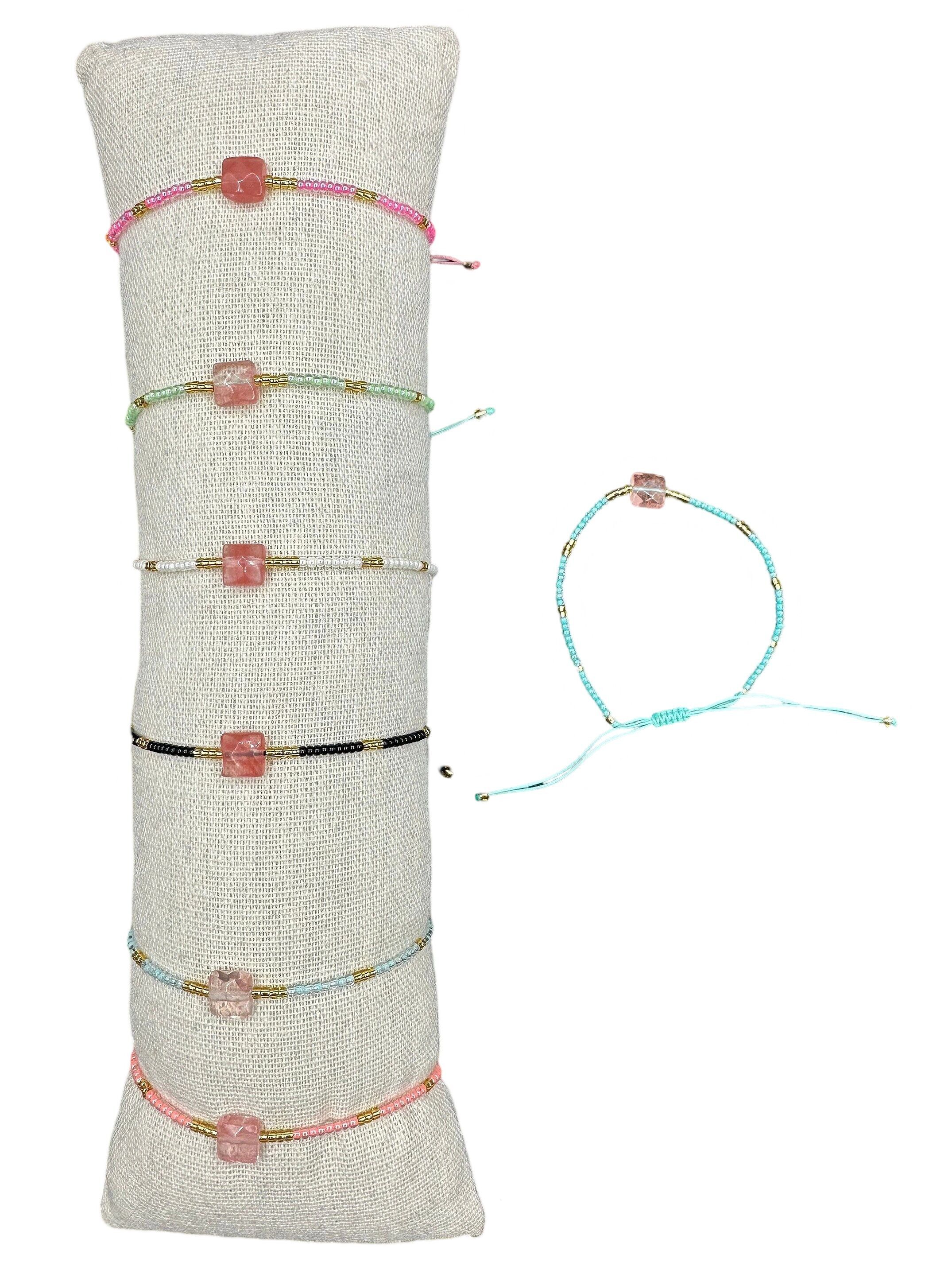 Lot de 35 Bracelets pierre