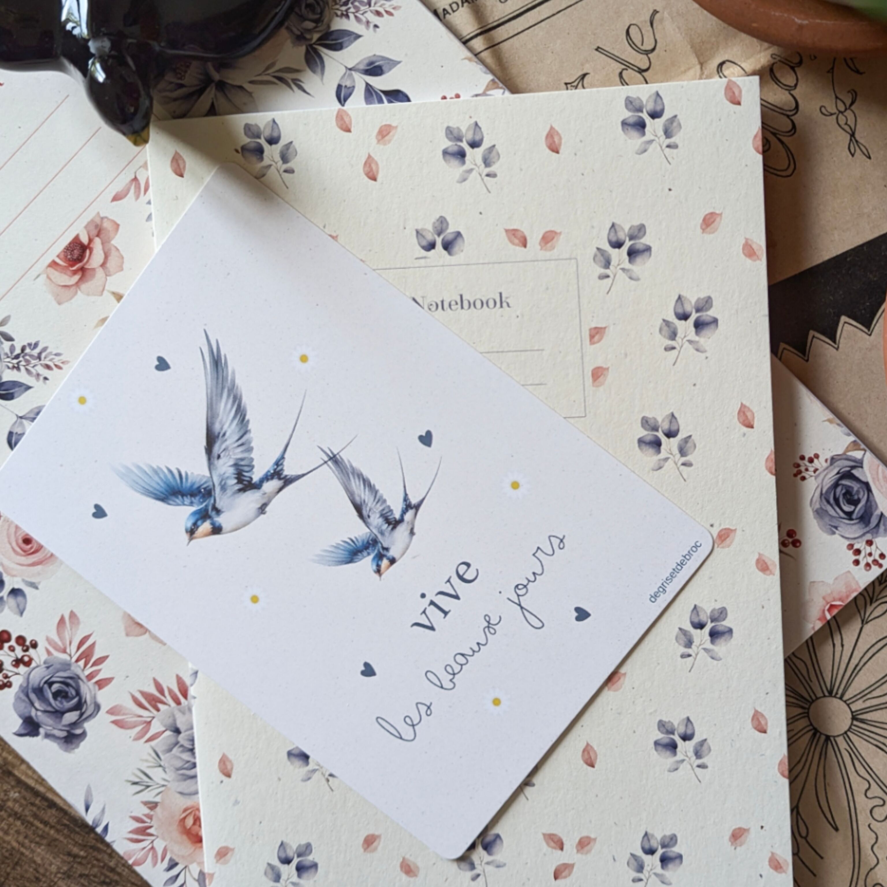 Postkarte Es lebe die schöne Zeit