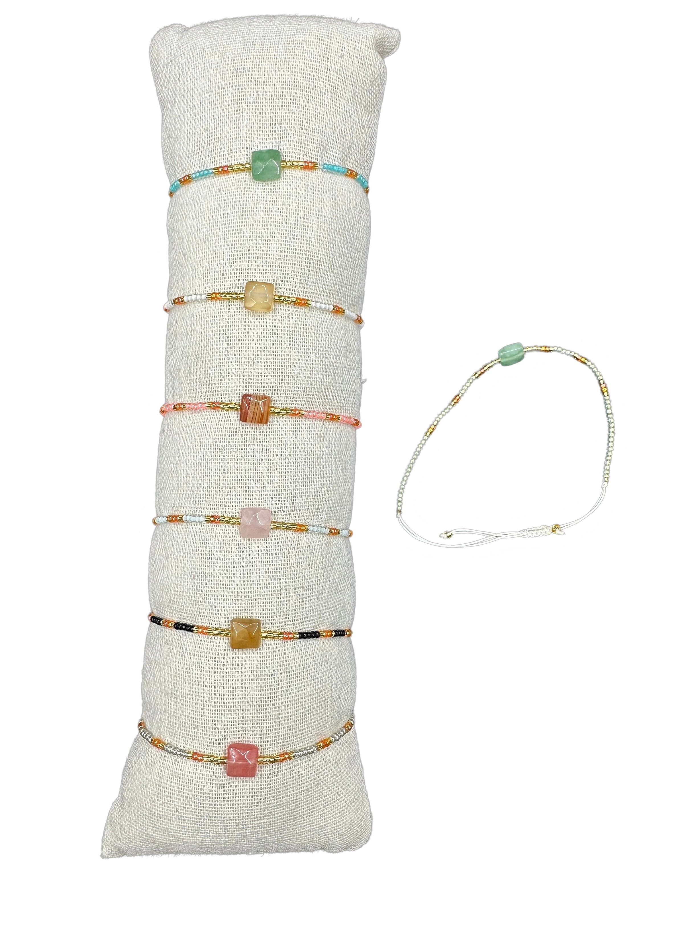 Lot de 35 Bracelets fantaisie pierre