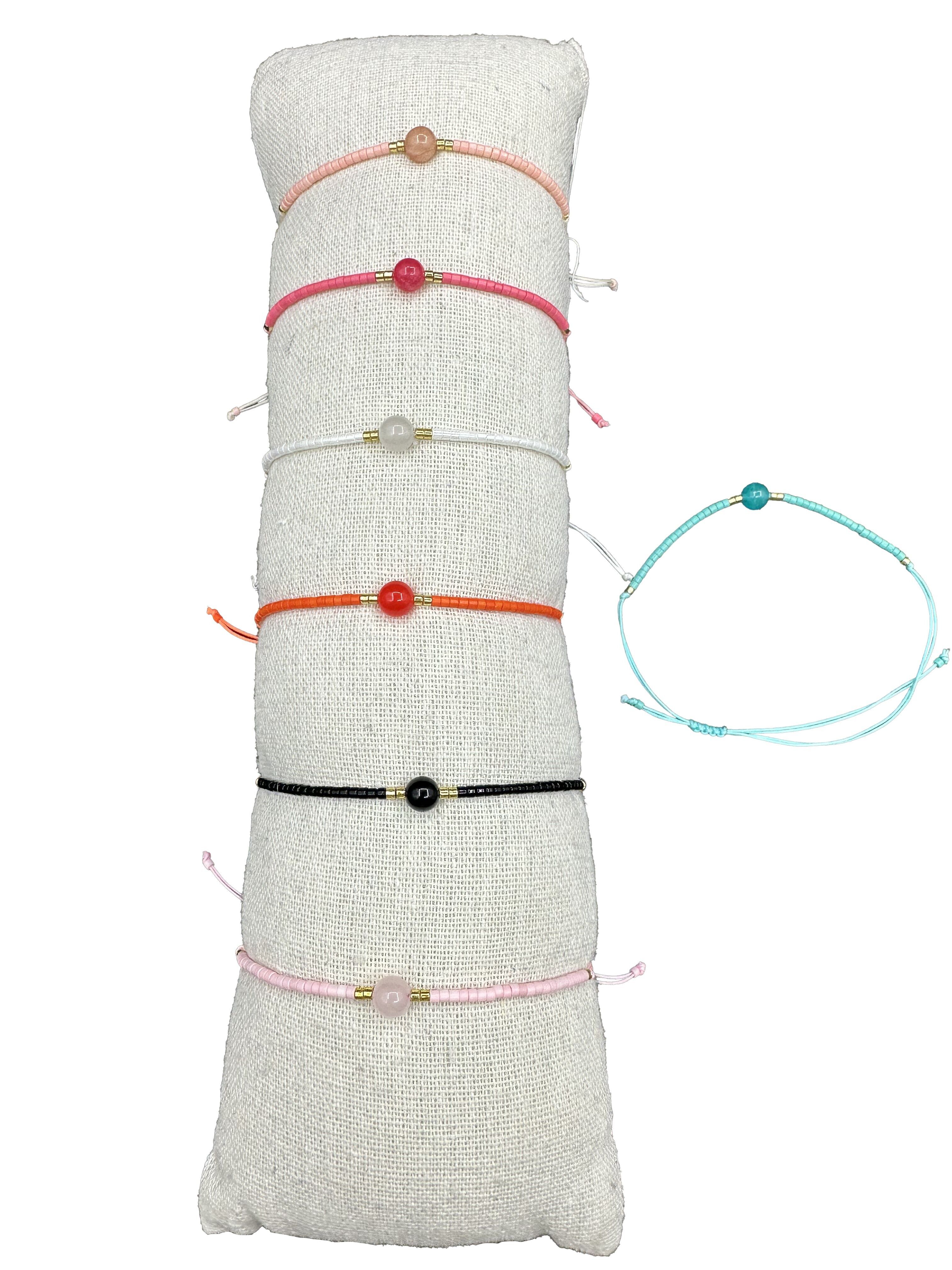 Lot de 35 Bracelets perle ronde nacrée