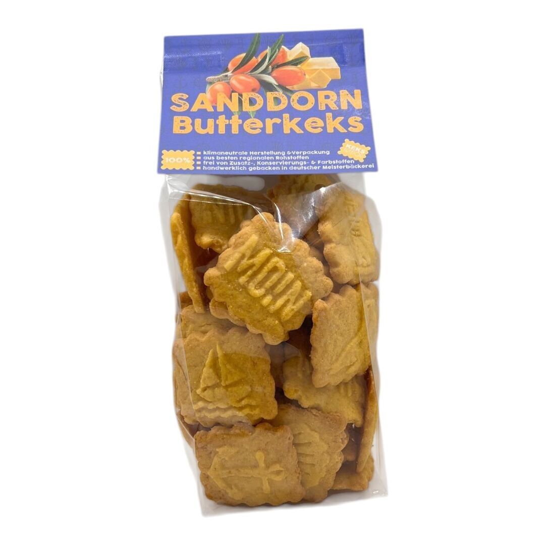 Biscotti al burro di olivello spinoso con motivi costieri (200 g)