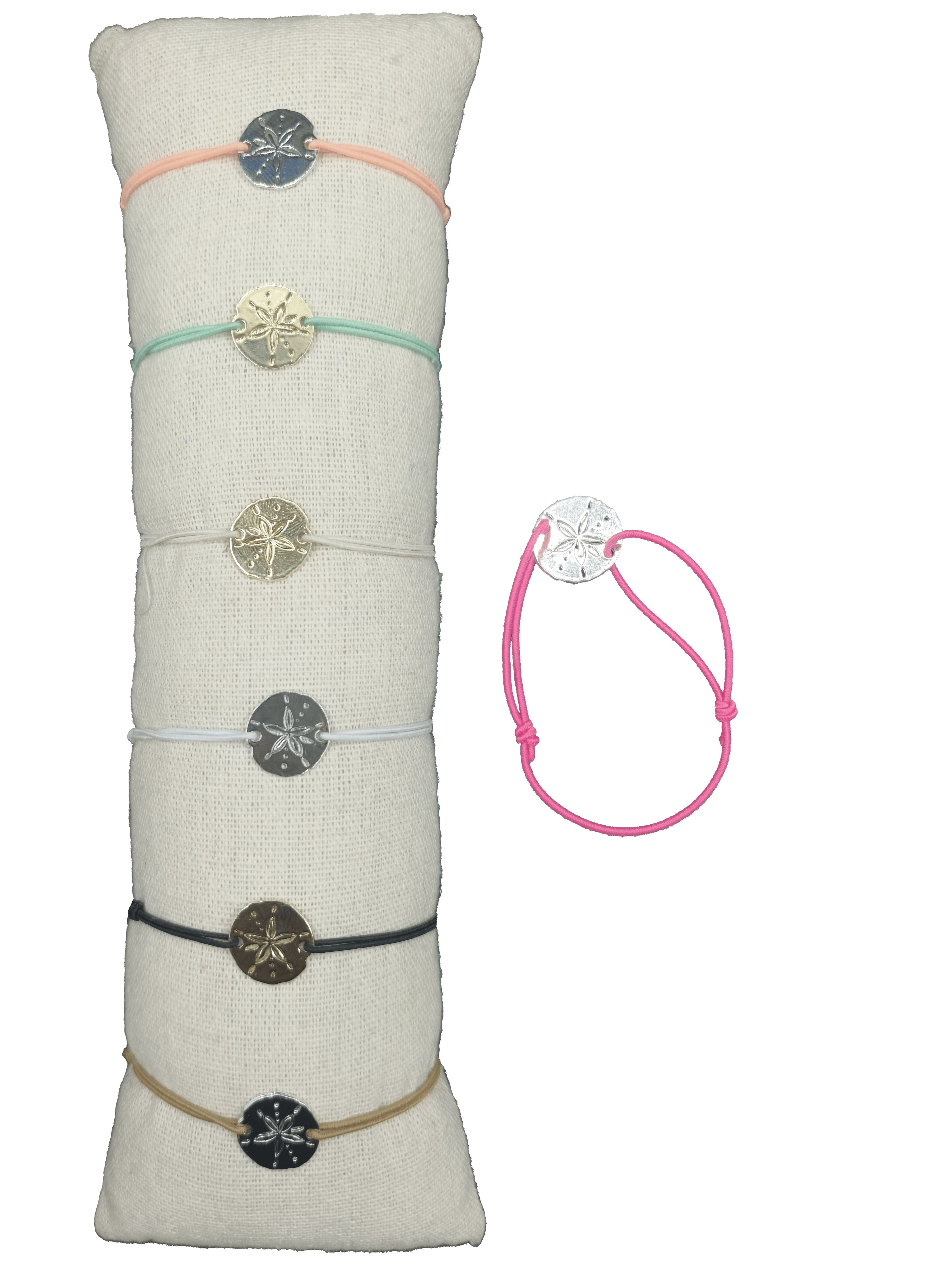 Lot de 35 Bracelets coquillage dollar en métal