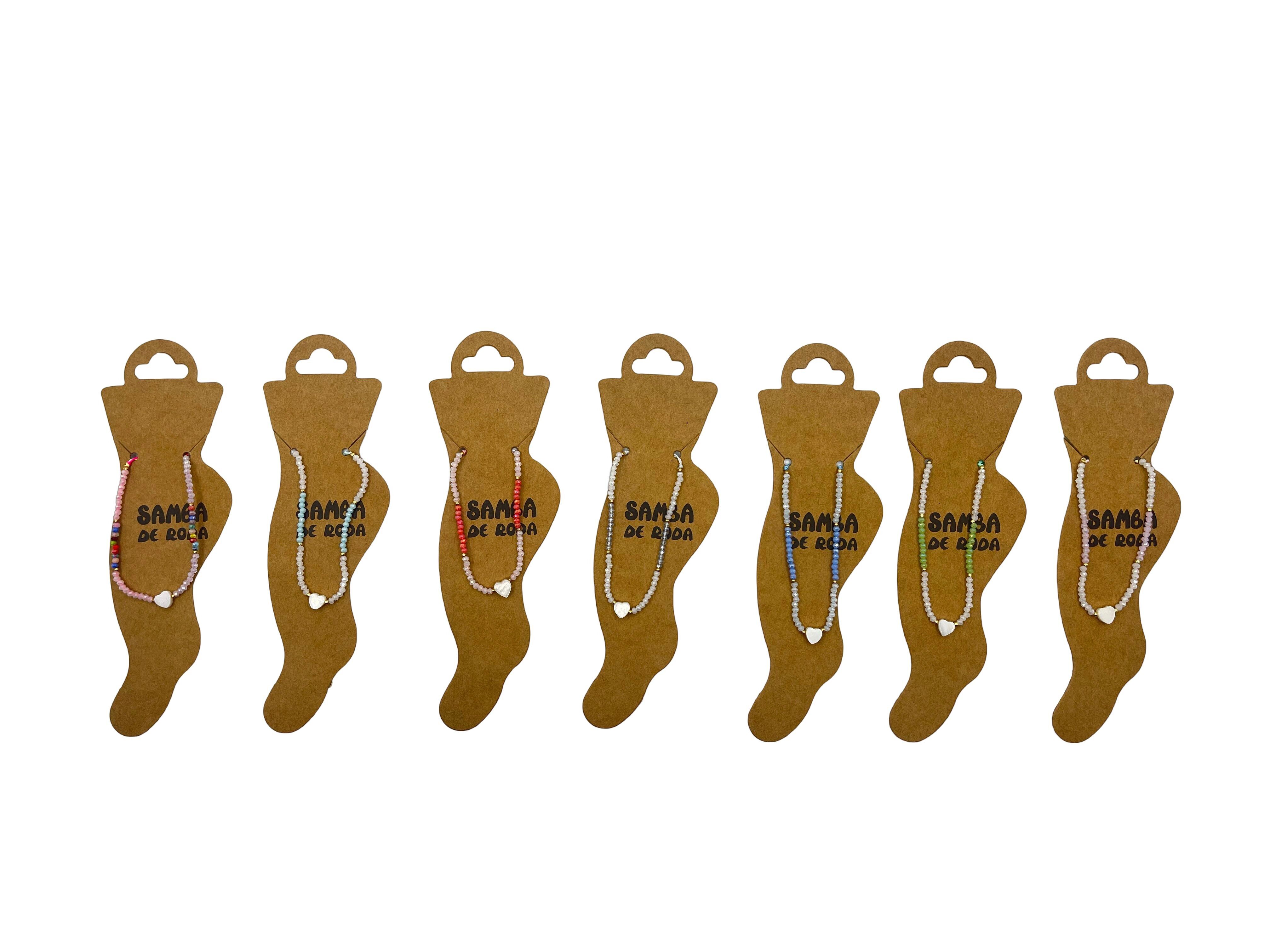 Lot de 35 Chaînes de cheville Coeur