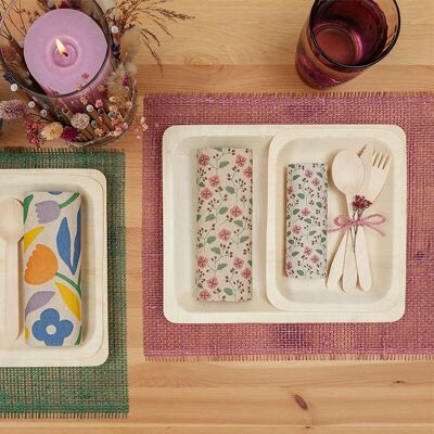 Napkins "Smilla Eco Line - small flowers" for decoration