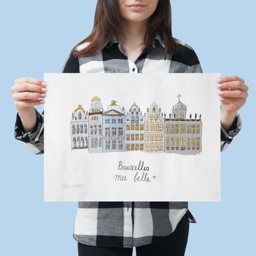 Poster Brüssel, meine Schöne