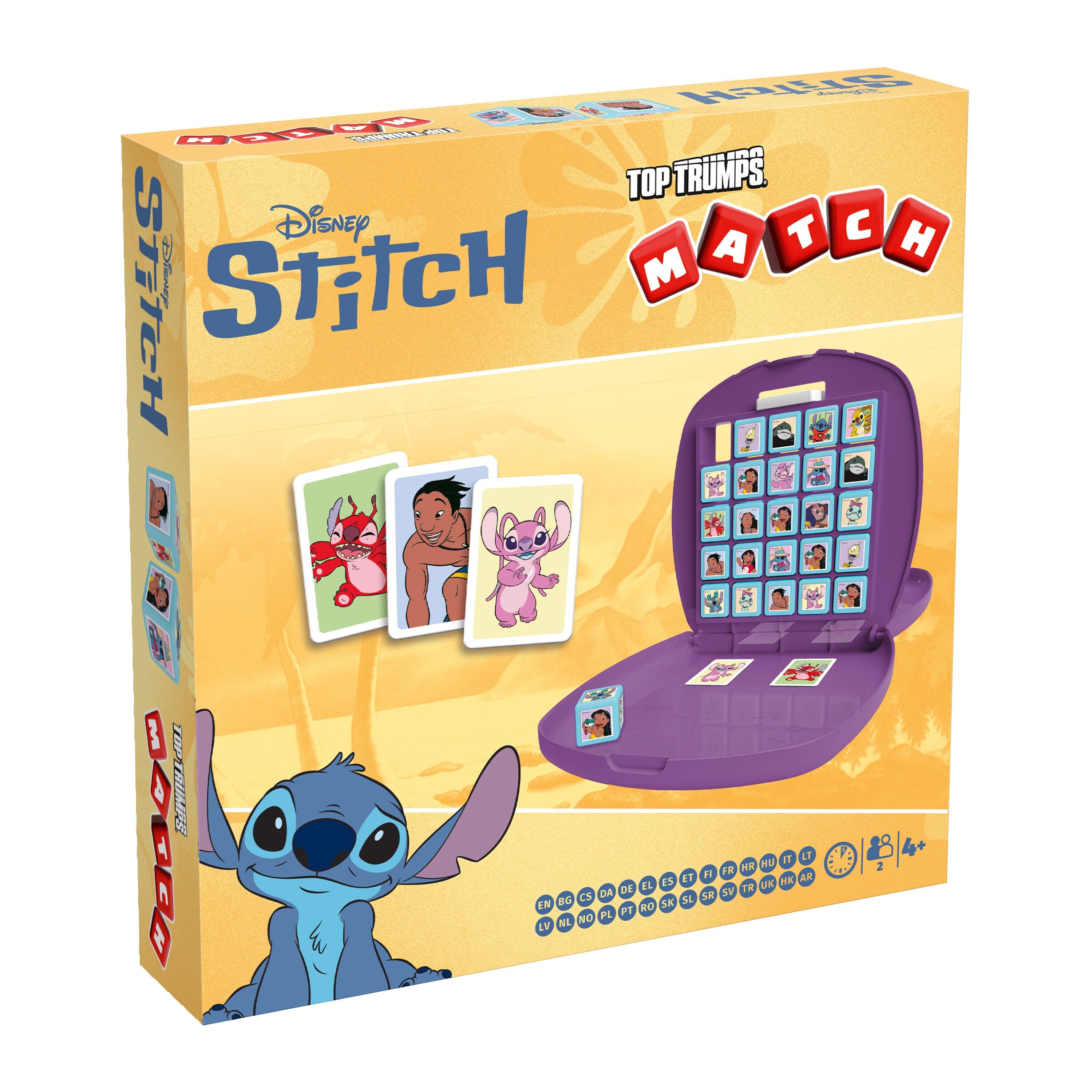 MATCH STITCH - Gioco da tavolo - Gioco per famiglie - Licenza ufficiale Stitch - Mosse vincenti - Regalo di Natale per bambini dai 4 anni in su