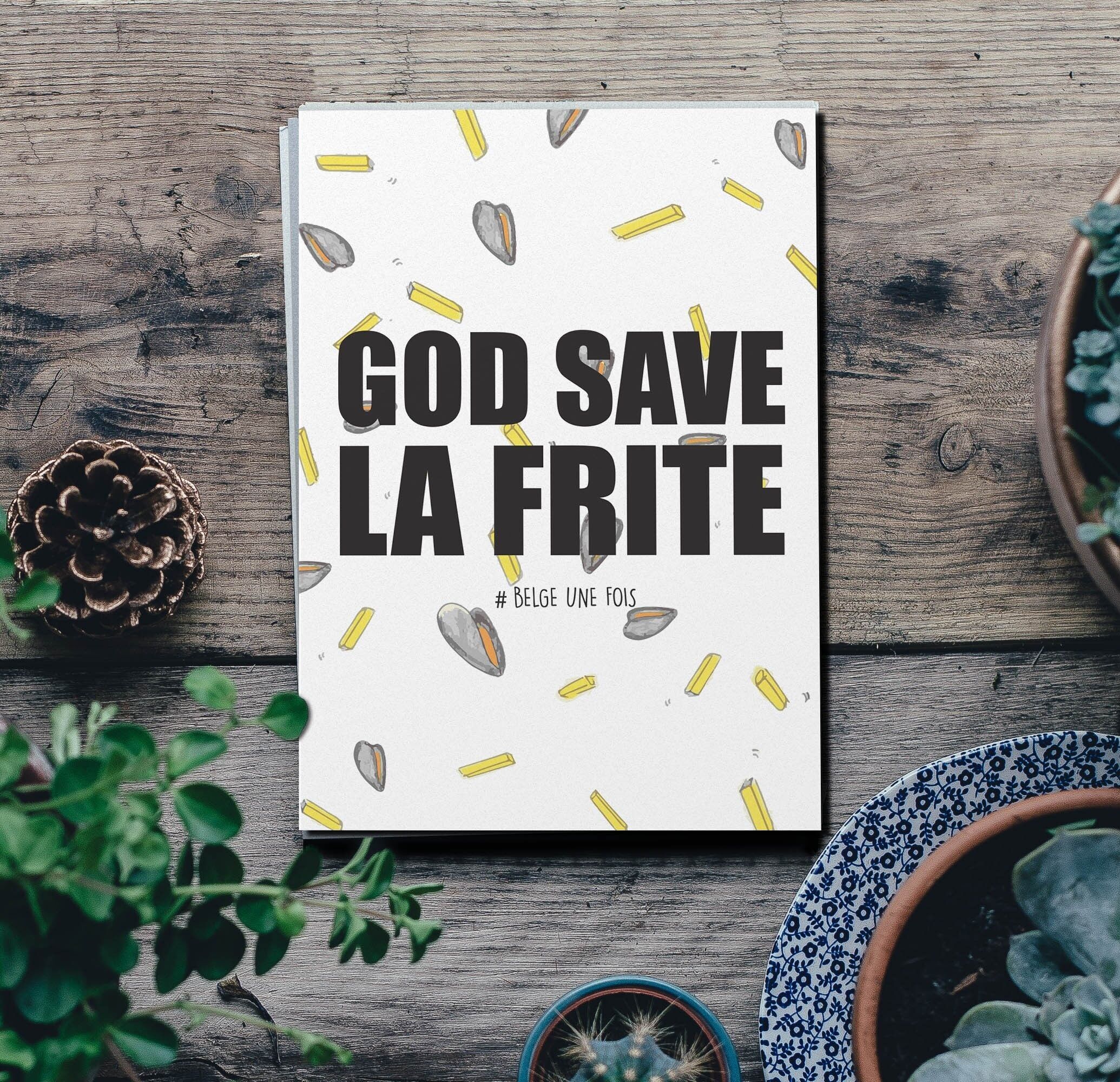 Cartolina Dio salvi le patatine fritte