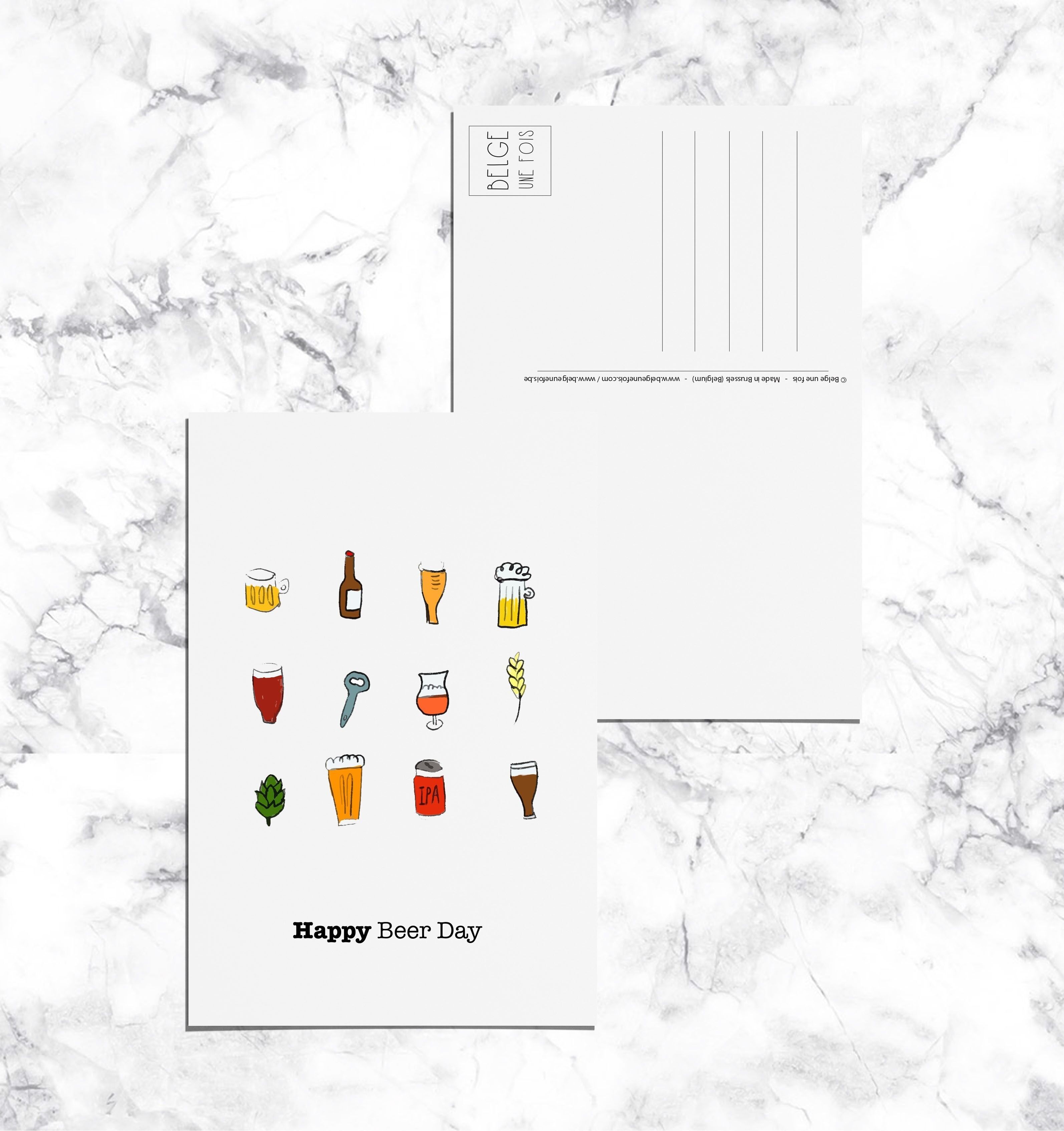 Cartolina del felice giorno della birra