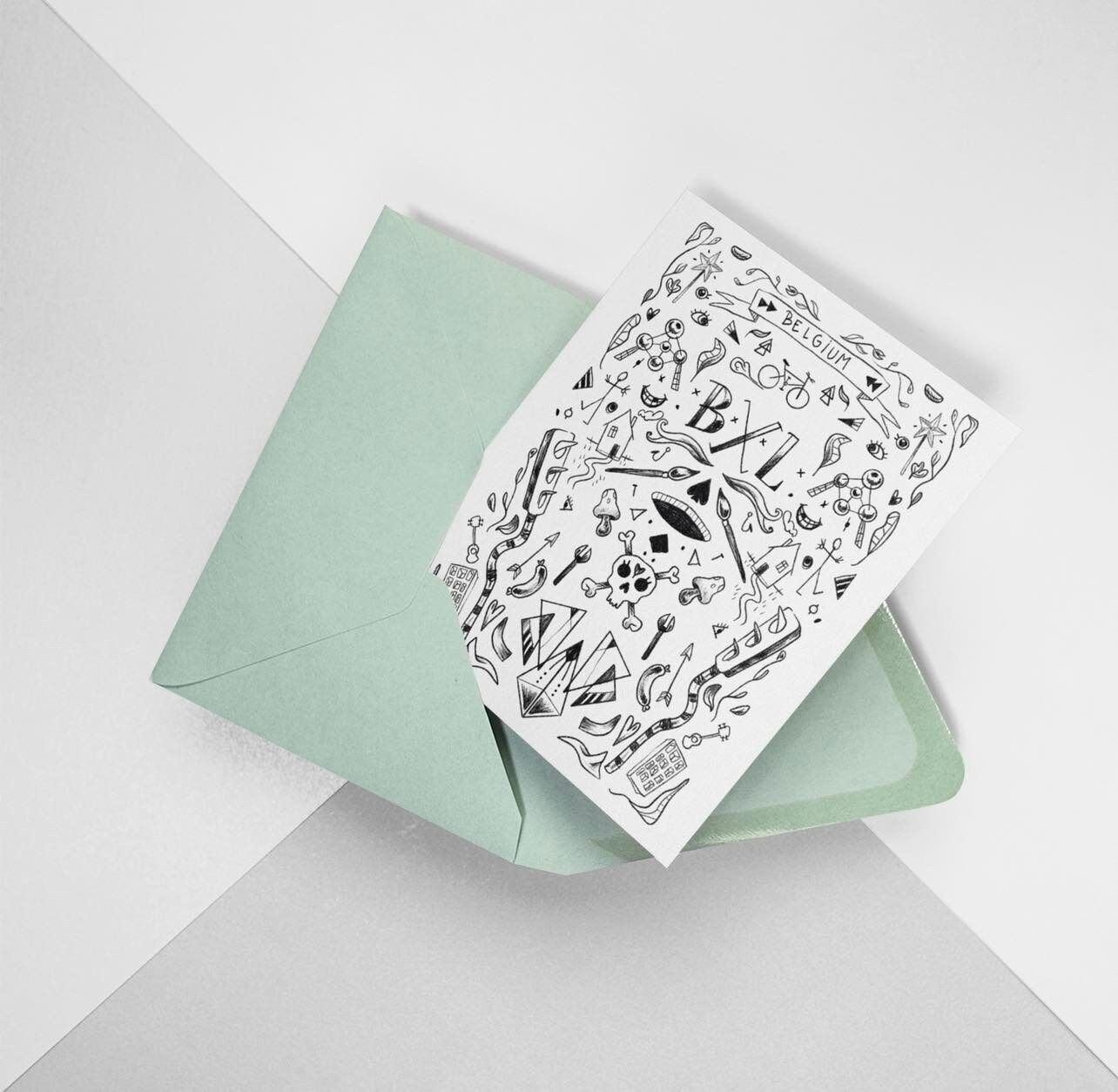 Tatuaggio da cartolina Belgio