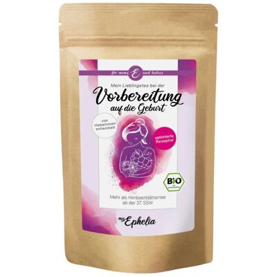 Té orgánico para la preparación del parto - elaborado por una partera (50 g)