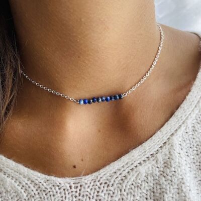 Faceted Lapis-lazuli Necklace